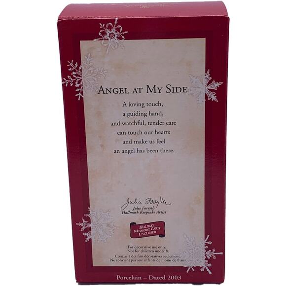 Hallmark Keepsake 2003 Angel at My Side Collectible Christmas Ornament in Box - Picture 2 of 6